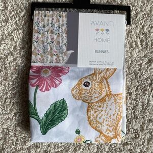 ** NEW **.AVANTI HOME BUNNIES SHOWER CURTAIN 72 IN X 72 IN